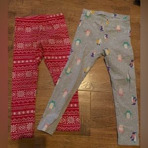 Leggings girls 4T penguins & snowflakes